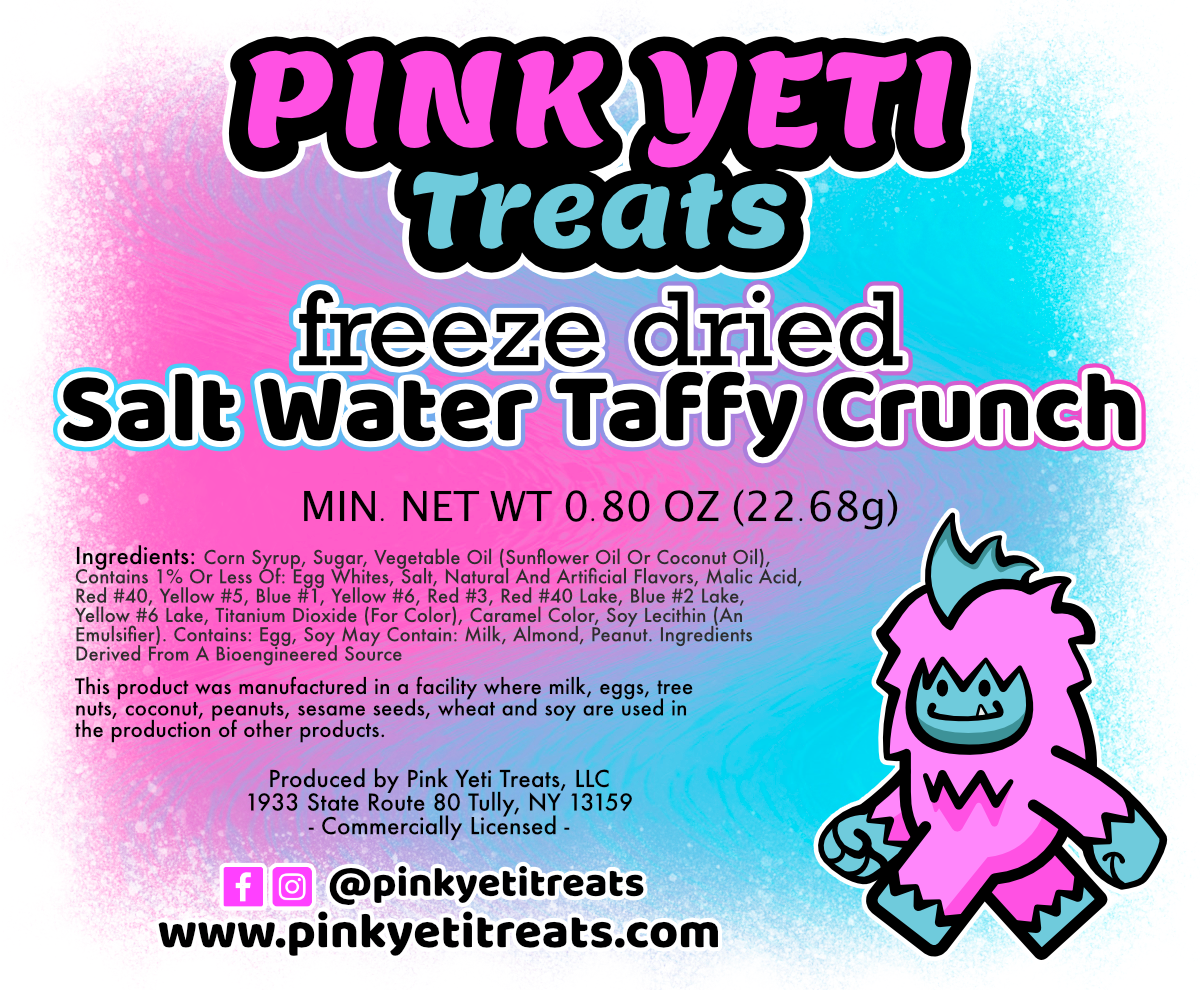 Freeze Dried Salt Water Taffy Crunch