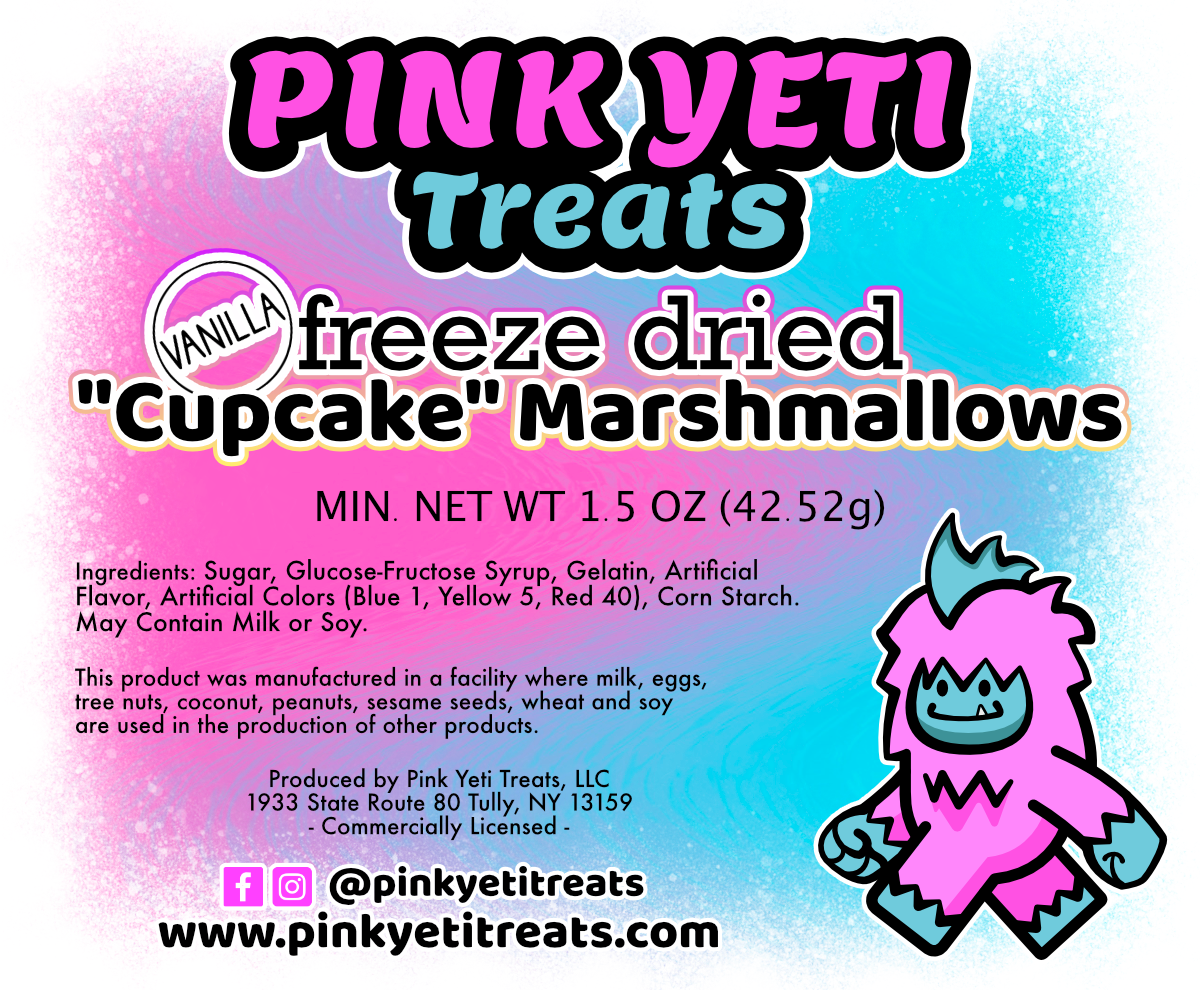 Freeze Dried Cupcake Marshmallows