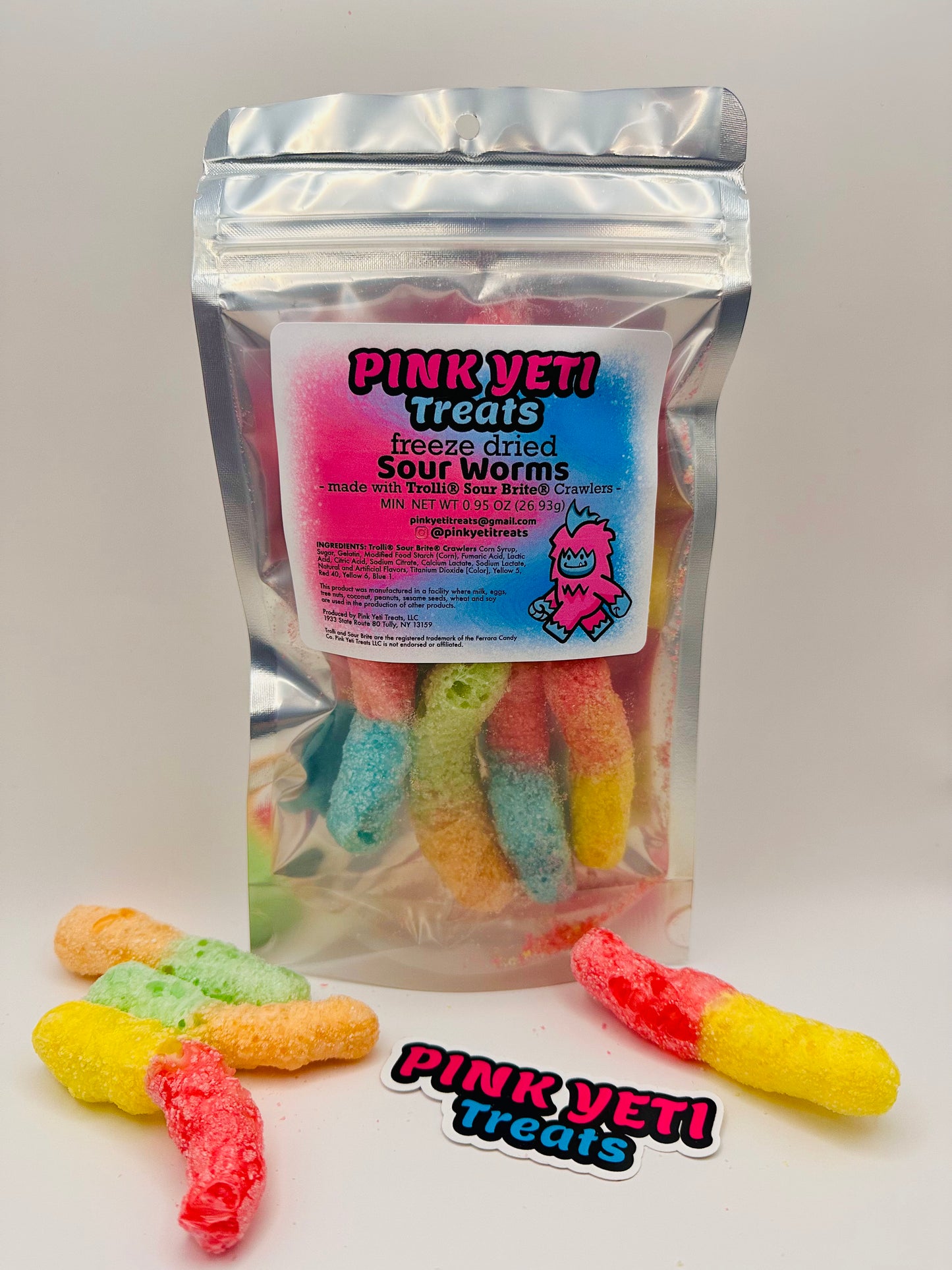 Freeze Dried Sour Worms