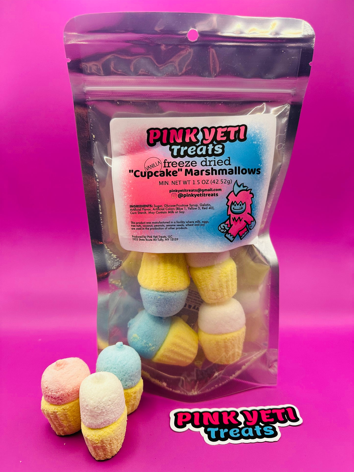 Freeze Dried Cupcake Marshmallows