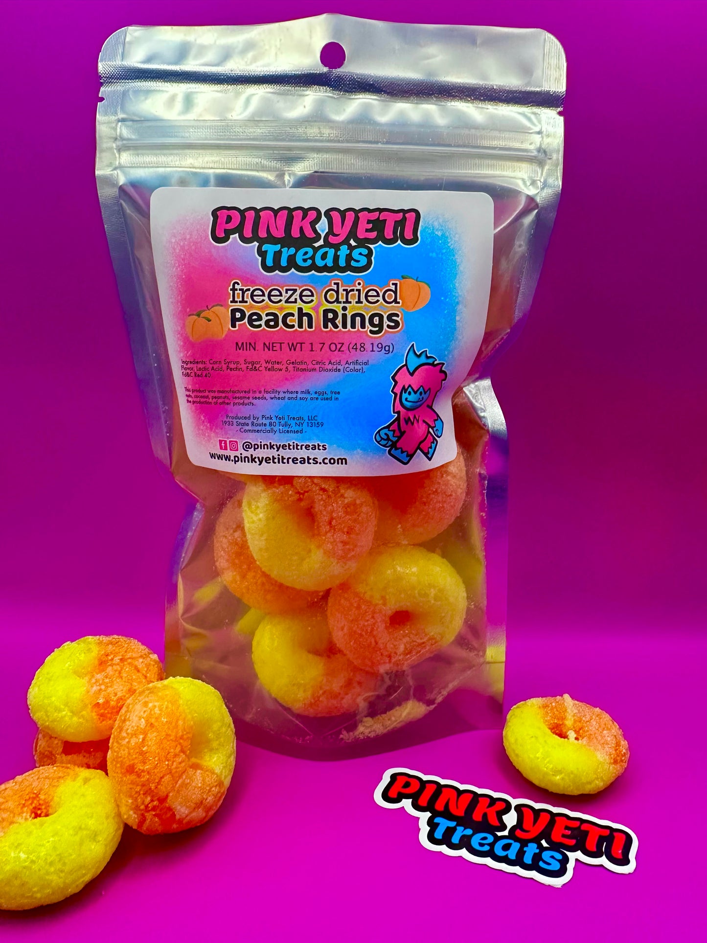 Freeze Dried Peach Rings