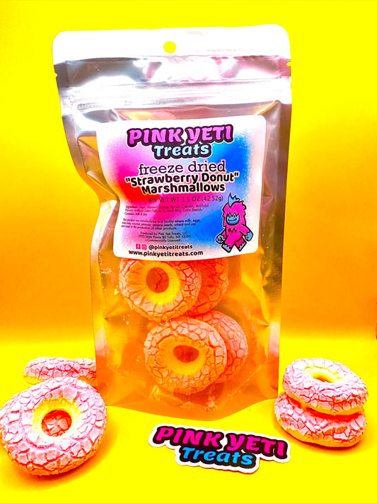 Freeze Dried Strawberry Donut Marshmallows