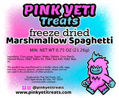 Freeze Dried Marshmallow Spaghetti