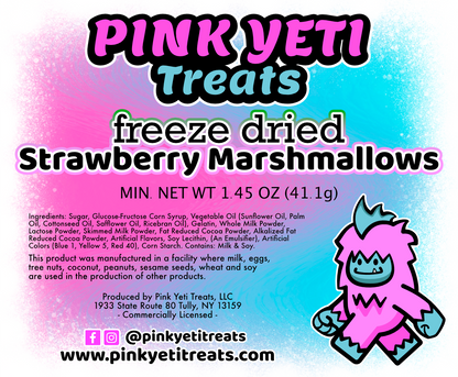 Freeze Dried Strawberry Marshmallows